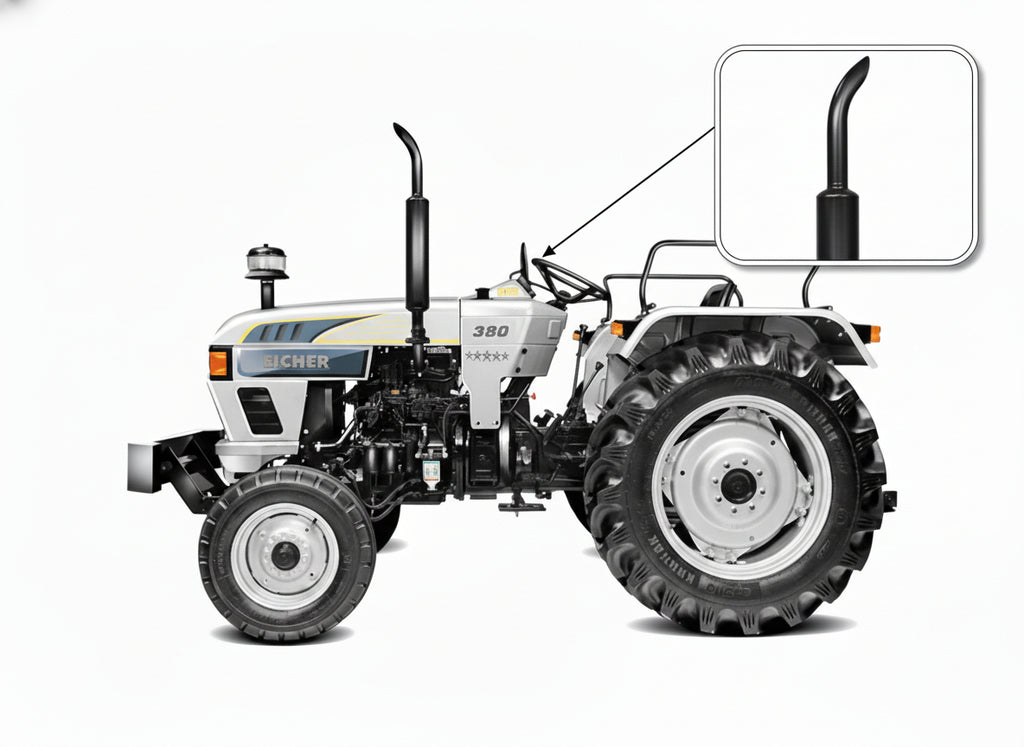 Eicher 380, 333 Tractor Silencer assembly